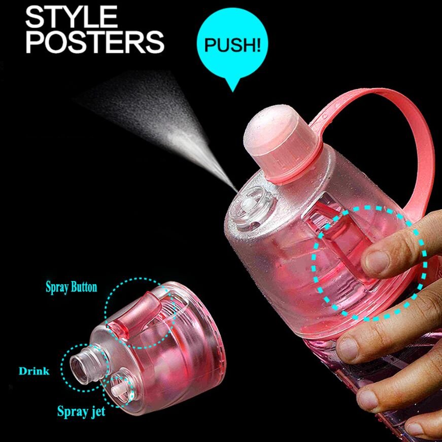 New Spray Water Bottle - Booblo Shop